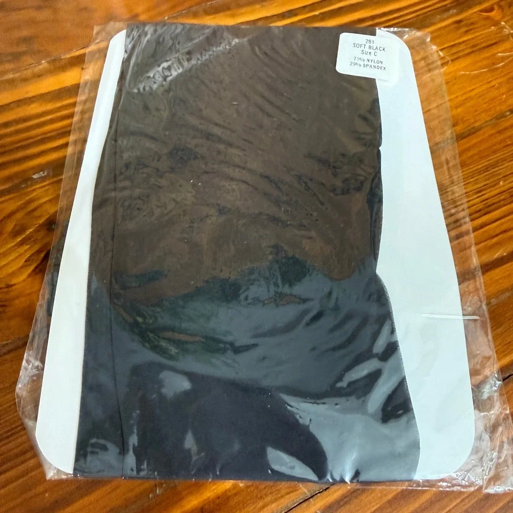 Unbranded Tights Women Size C Soft Black New 281 Nylon Spandex Opaque Hosiery